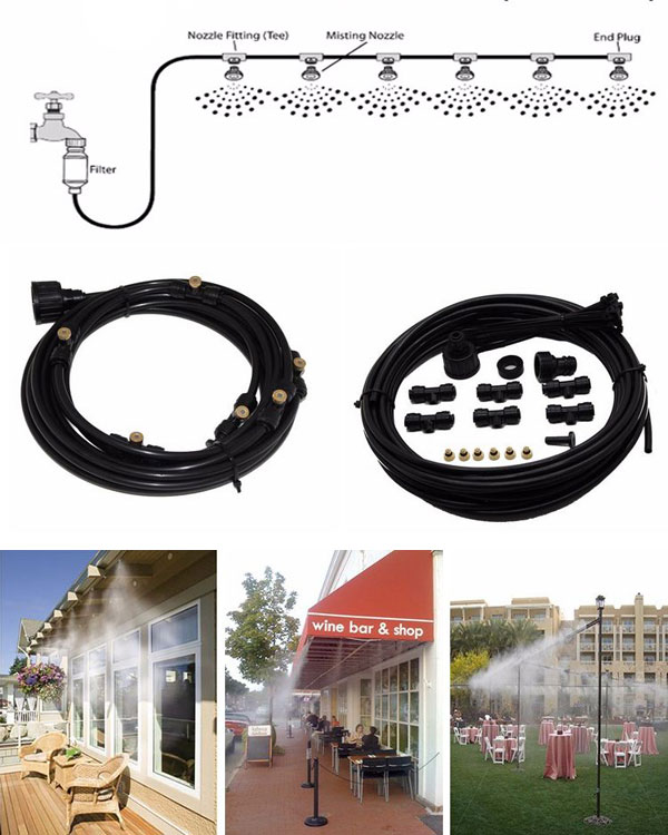 Low Pressure Outdoor Patio Misting System